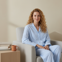 Lange Premium Gestreepte Pyjamatop