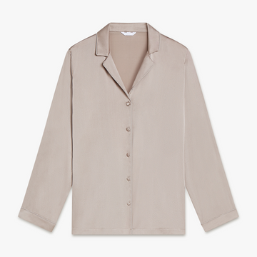 Long Premium Silk PJ Top