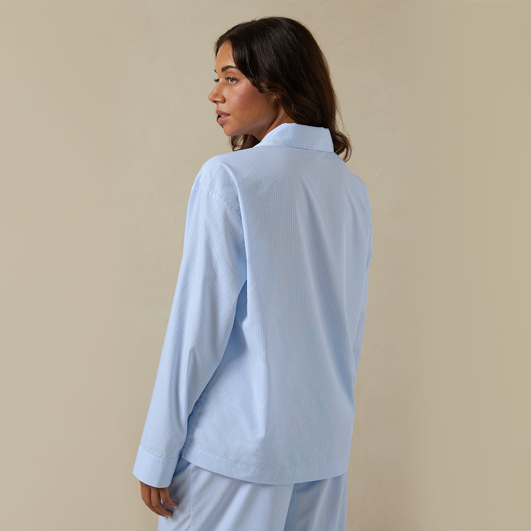 Long Premium Striped PJ Top